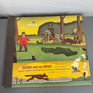 Victor Red Seal Records Peter and the Wolf Boston Symphony Album‎ COVER ONLY
